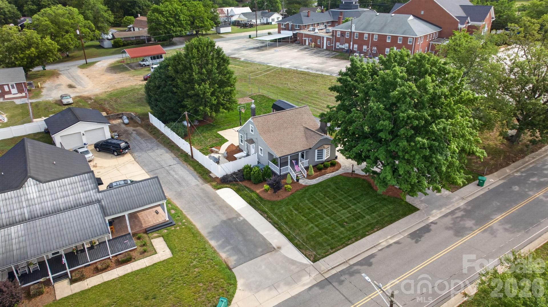 1016 Raney Street Salisbury, NC 28146 - Photo 31 of 45 an aerial view of a house with garden space and street view