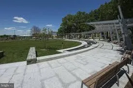 a city view with tall buildings
