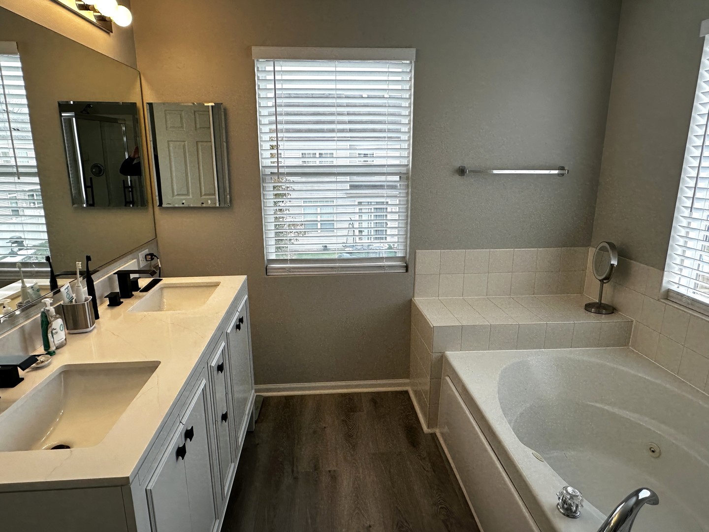 1688 Trails End Lane Bolingbrook, IL 60490 - Photo 10 of 18 a bathroom with a tub sink and mirror
