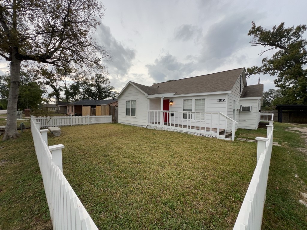 a view of house with outdoor space