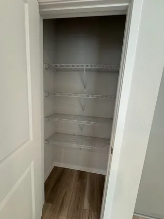 a refrigerator in a kitchen