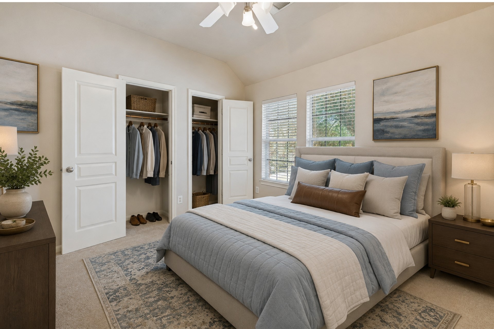 6518 Montana Ridge Court Houston, TX 77041 - Photo 13 of 22 One of two secondary bedrooms located on the opposite wing of the upstairs, offering privacy and separation. Virtually Staged.