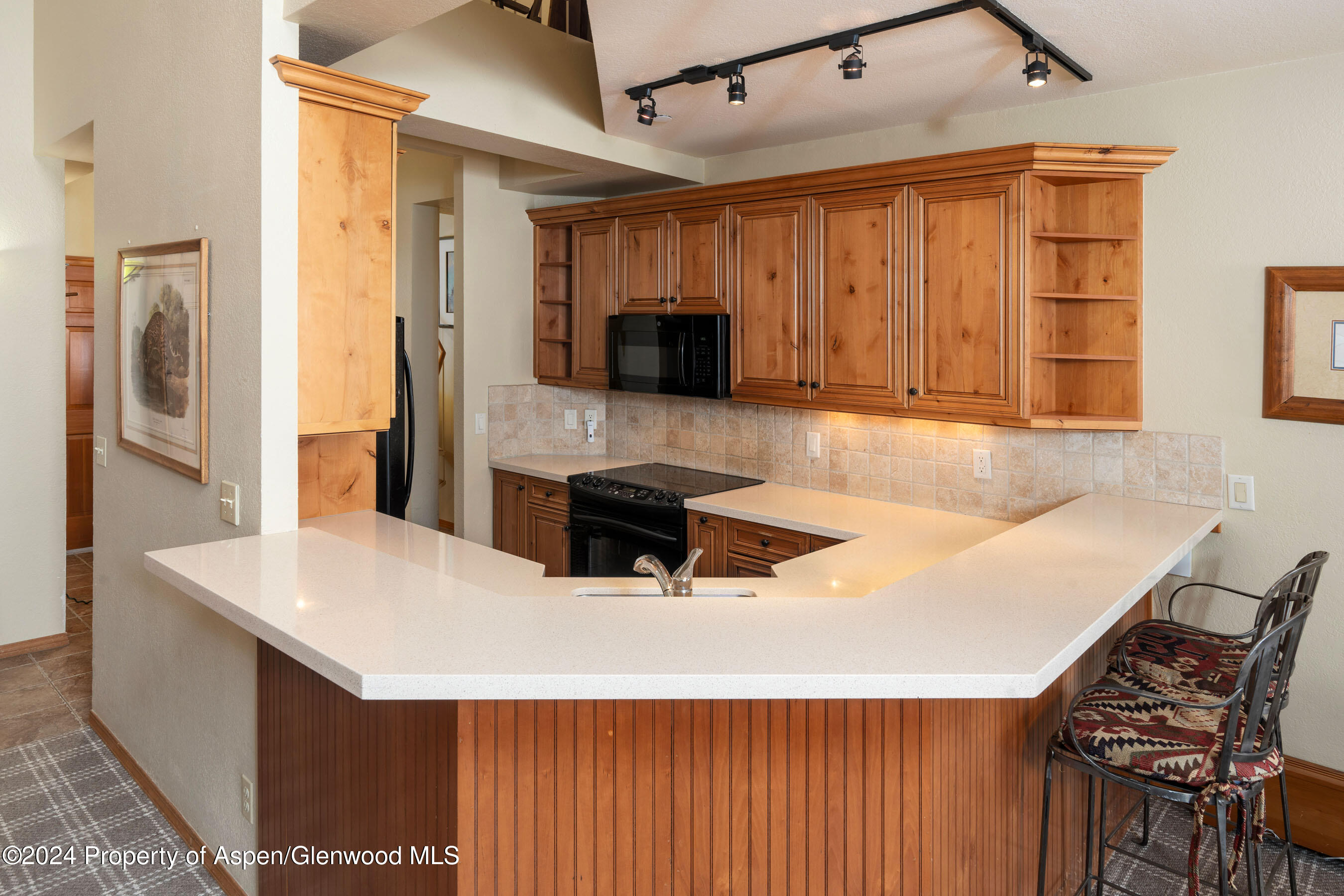 476 Wood Road, Unit 41 Snowmass Village, CO 81615 - Photo 7 of 29 Kitchen with Breakfast Bar