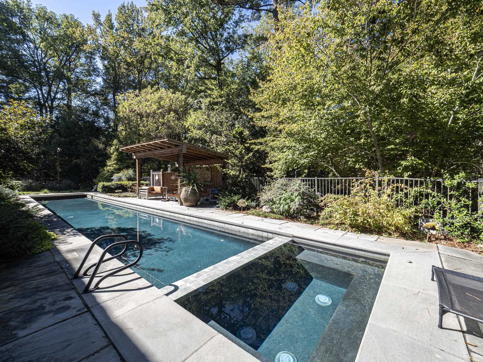3916 Cole Mill Road Durham, NC 27712 - Photo 27 of 30 Beautiful saltwater pool that ties into its surroundings perfectly... Swimming Pool/Hot Tub/Sauna