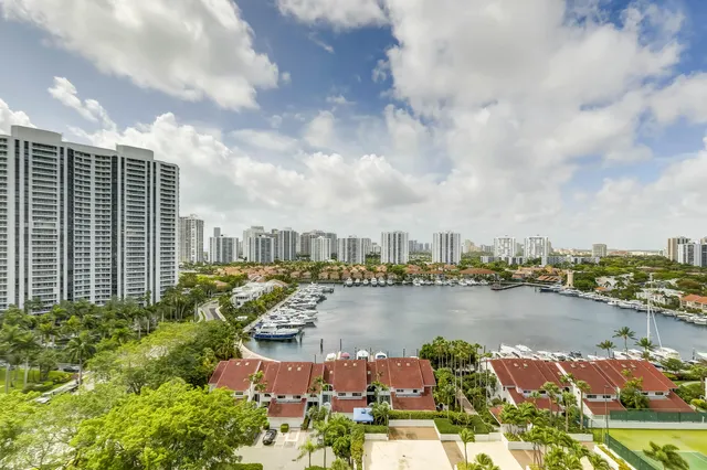 a view of a city from a balcony