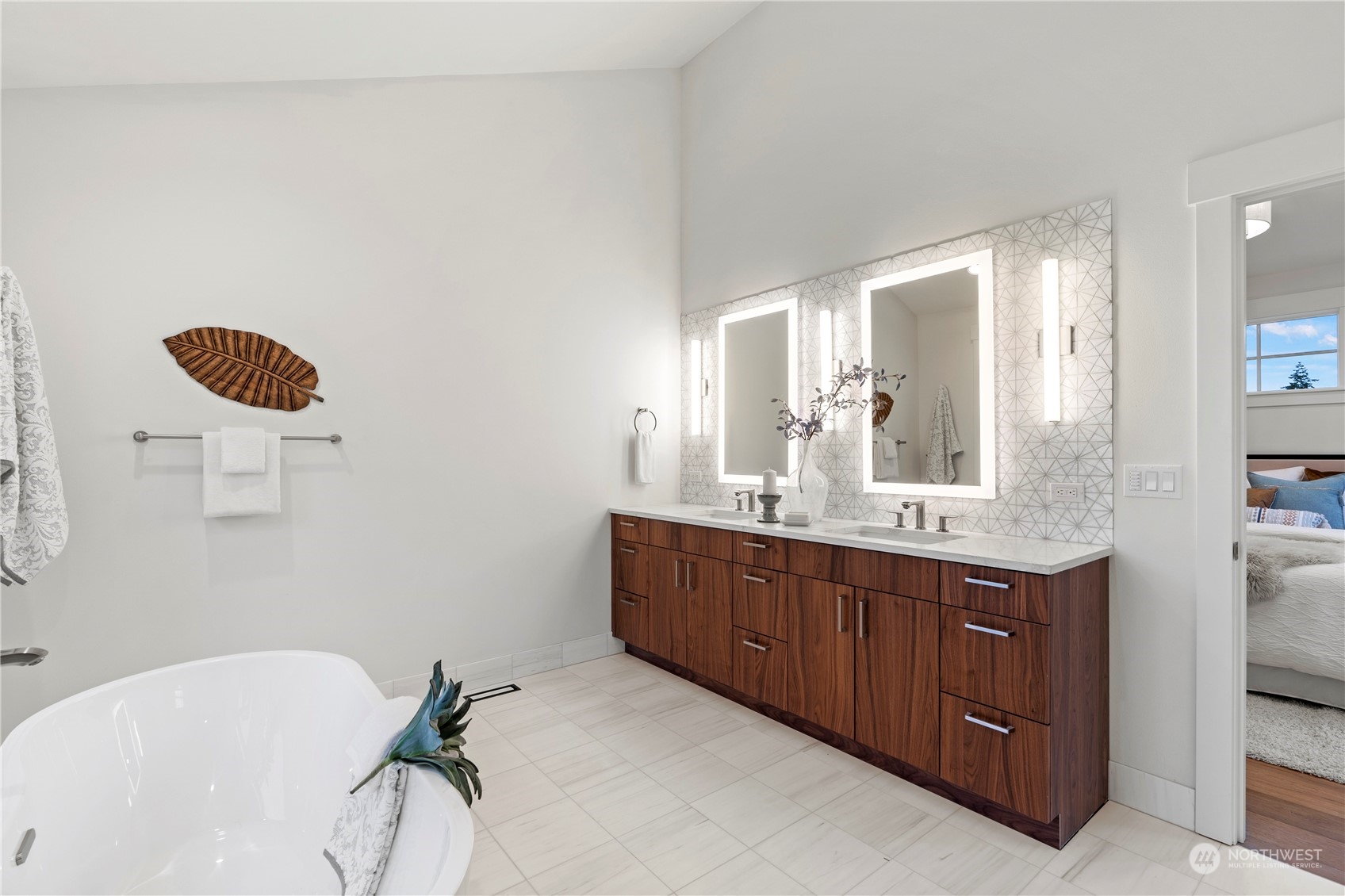 10063 Dibble Avenue Northwest Seattle, WA 98177 - Photo 24 of 35 a bathroom with a tub sink and mirror