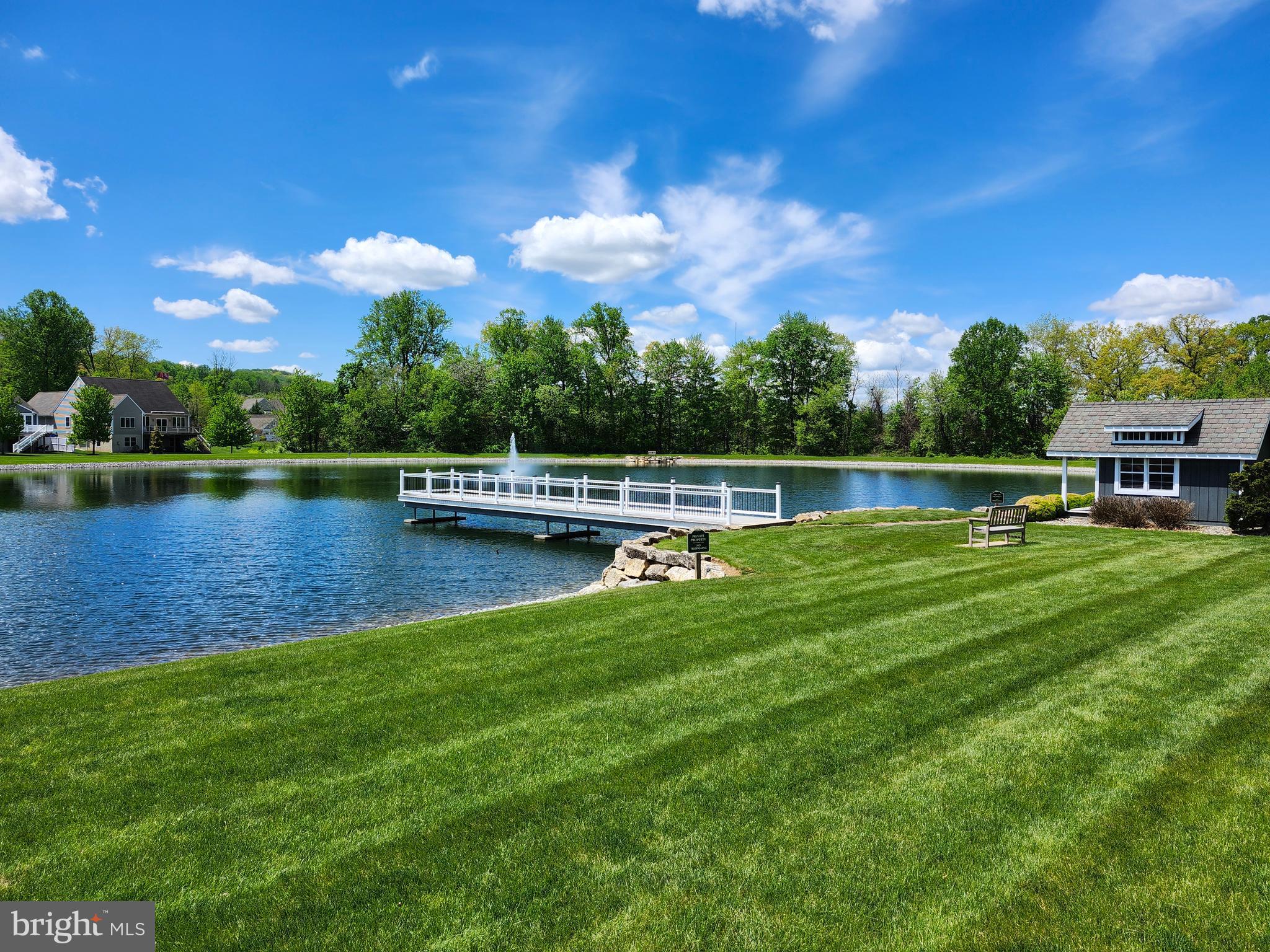 1029 Alden Way Lebanon, PA 17042 - Photo 59 of 59 a view of a lake with houses in the back
