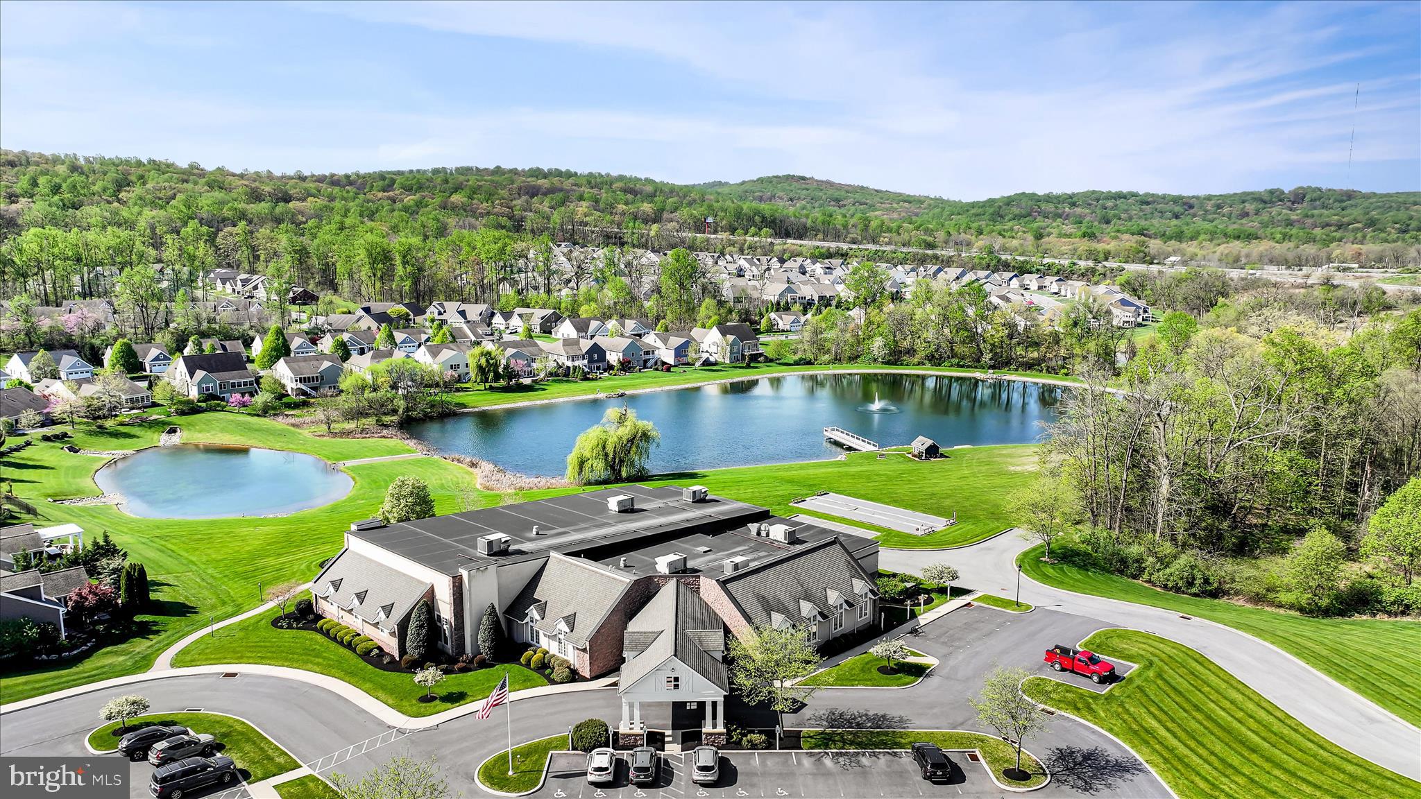 1029 Alden Way Lebanon, PA 17042 - Photo 6 of 59 a view of a lake with a mountain in the background