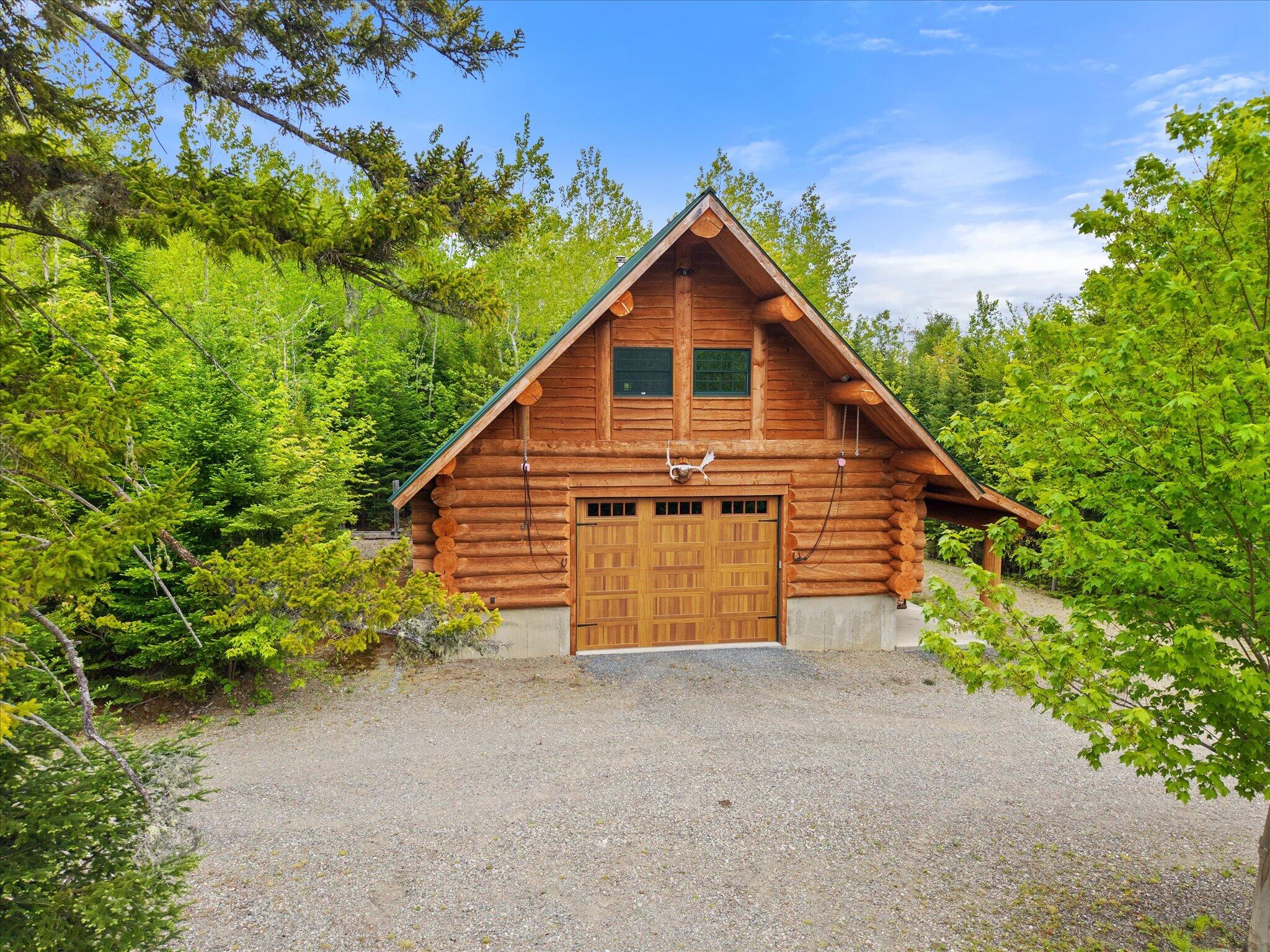 314 Atwood Pond Road Patten, ME 04765 - Photo 46 of 76 Log Garage...