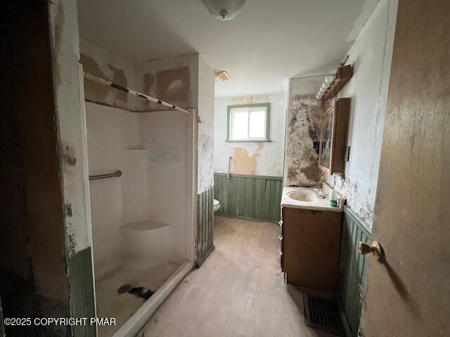 114 North Higgins Avenue Sayre, PA 18840 - Photo 14 of 21 a bathroom with a shower and mirror