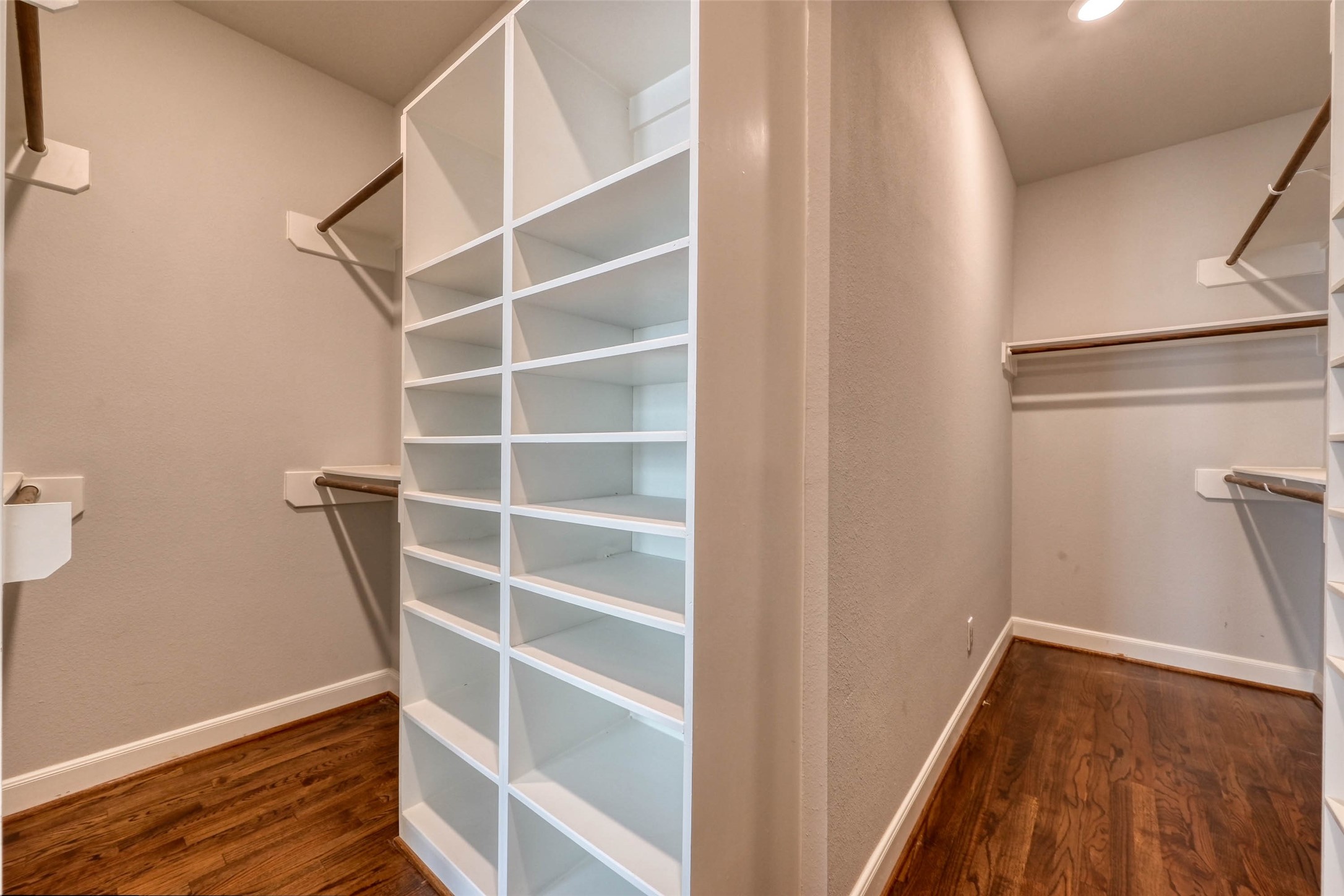951 West 17th Street Houston, TX 77008 - Photo 21 of 30 a view of walk in closet with empty racks