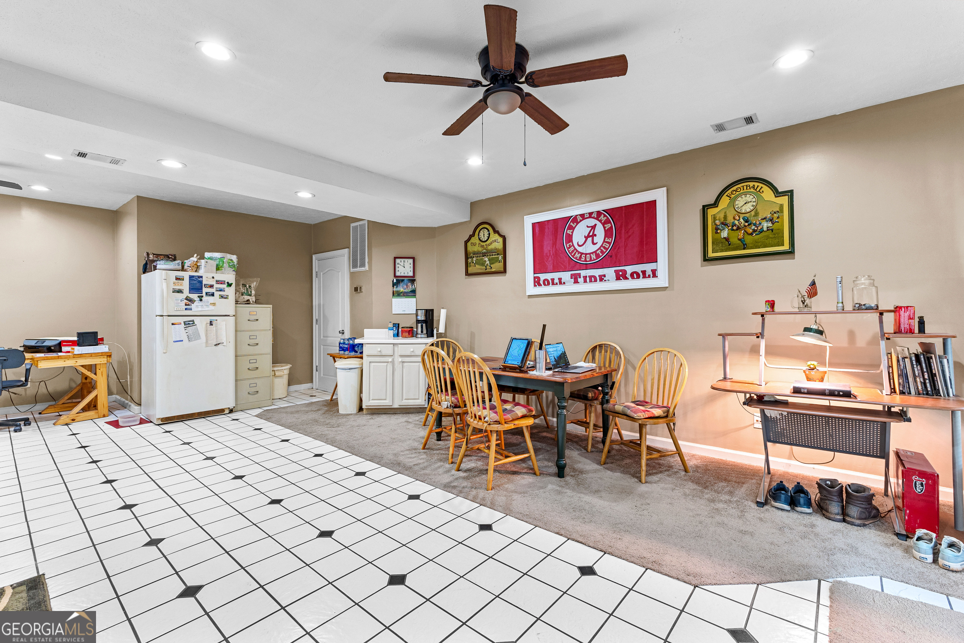 502 North Rover Road Williamson, GA 30292 - Photo 33 of 42 a living room with lots of furniture and air hockey table