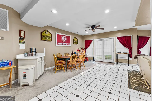 a very nice looking room with a large window