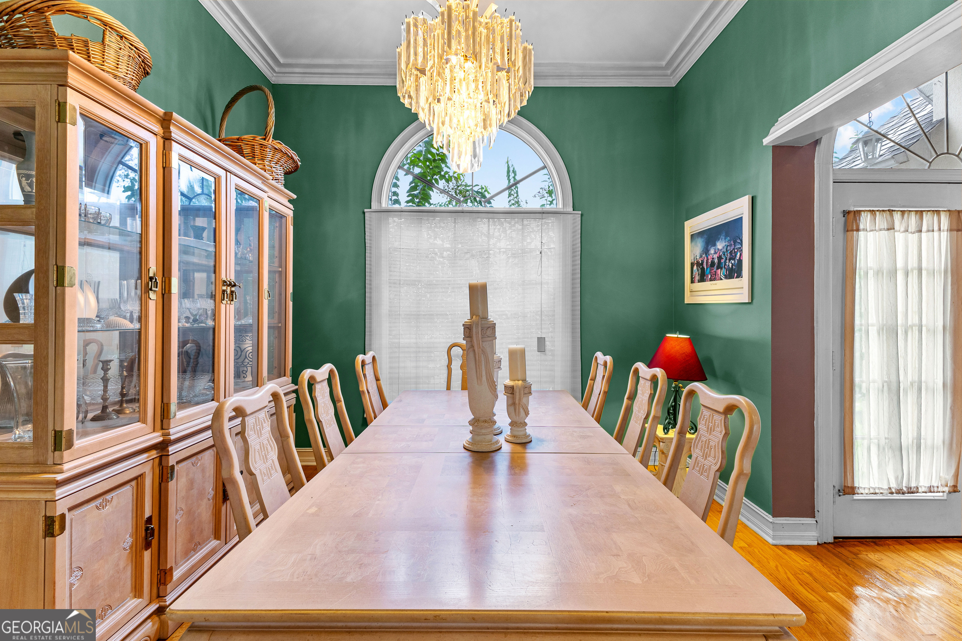 502 North Rover Road Williamson, GA 30292 - Photo 7 of 42 a view of dining room with hardwood floor and livingroom