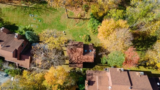 a view of a large yard with an outdoor space