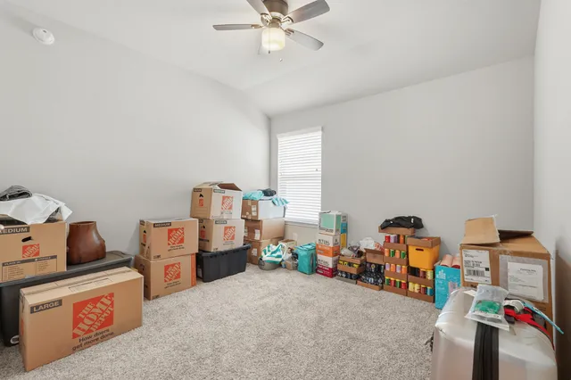 a room with furniture and a table