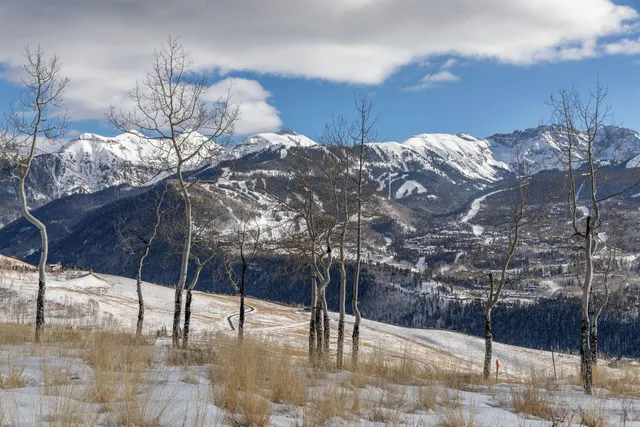 a view of a glass door