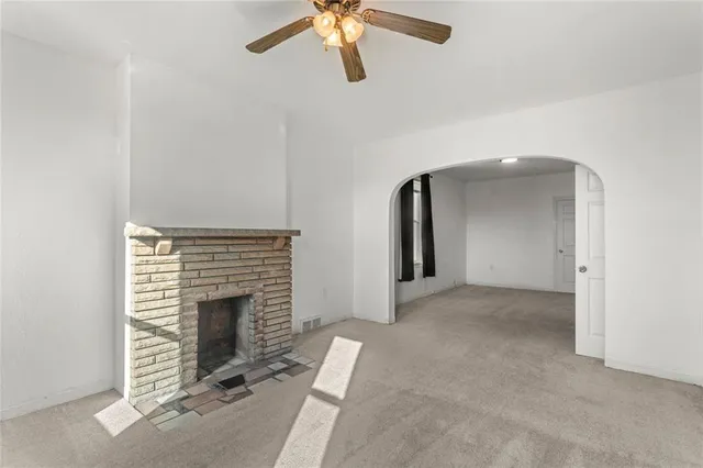 a view of an empty room