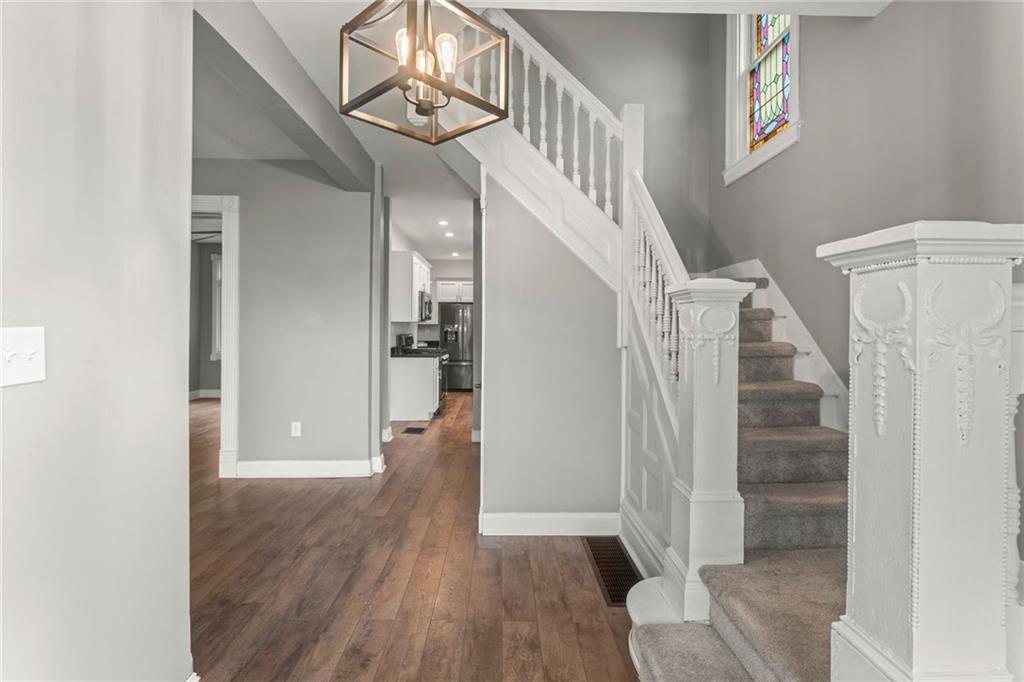 751 Florence Avenue Pittsburgh, PA 15202 - Photo 3 of 45 a view of entryway and hall with wooden floor
