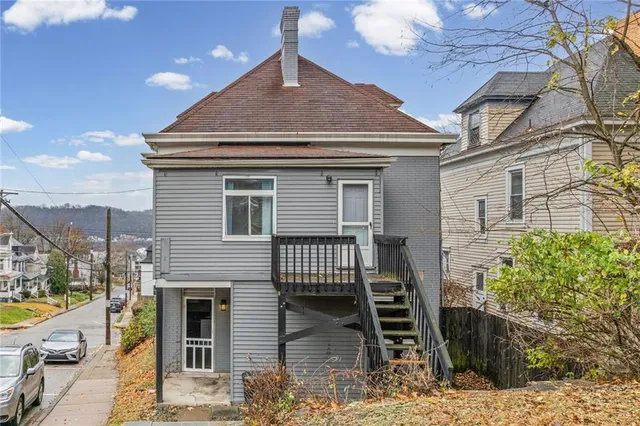 an aerial view of a city