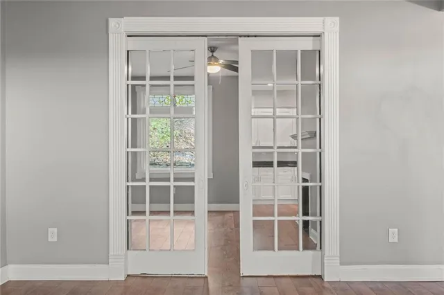 a view of front door