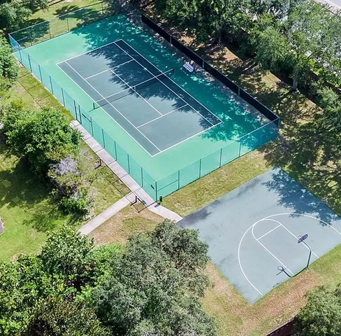 a view of a lake from window