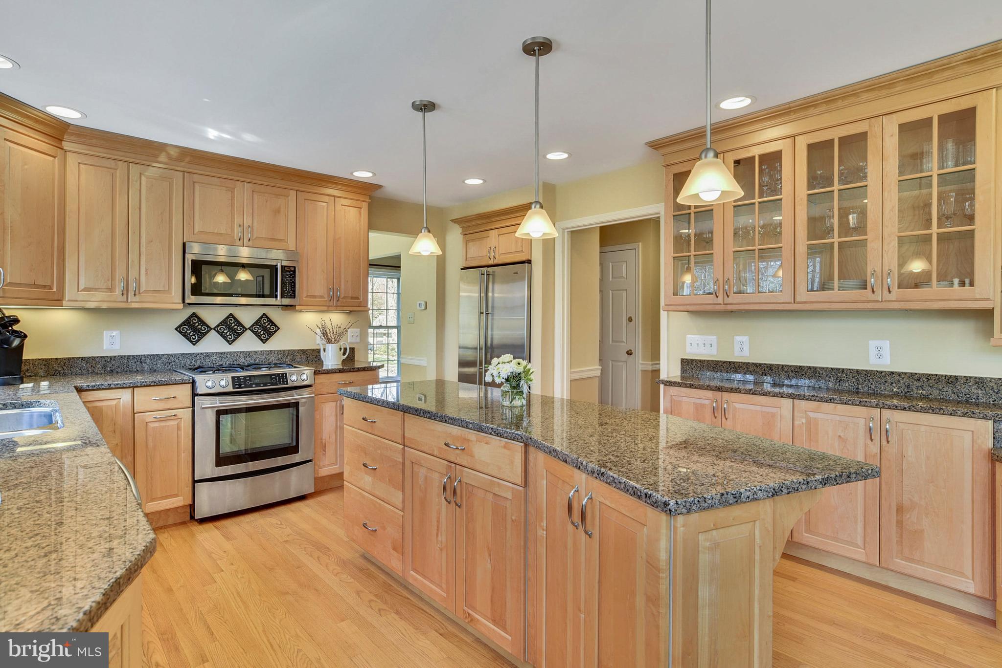 1506 Elk Point Drive Reston, VA 20194 - Photo 8 of 30 Center island and glass fronts