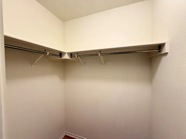 a close up view of racks on the wall