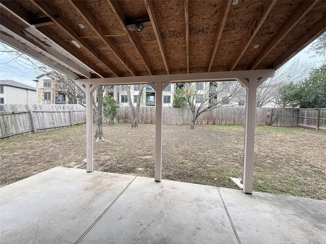 a view of a porch