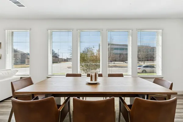 a living room with furniture and window