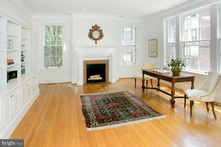 1929 19th Street Northwest Washington, DC 20009 - Photo 13 of 23 Library has built-ins and a fireplace
