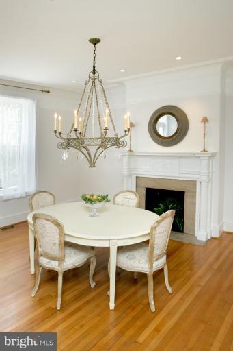 1929 19th Street Northwest Washington, DC 20009 - Photo 16 of 23 Dining Room with stunning chandelier
