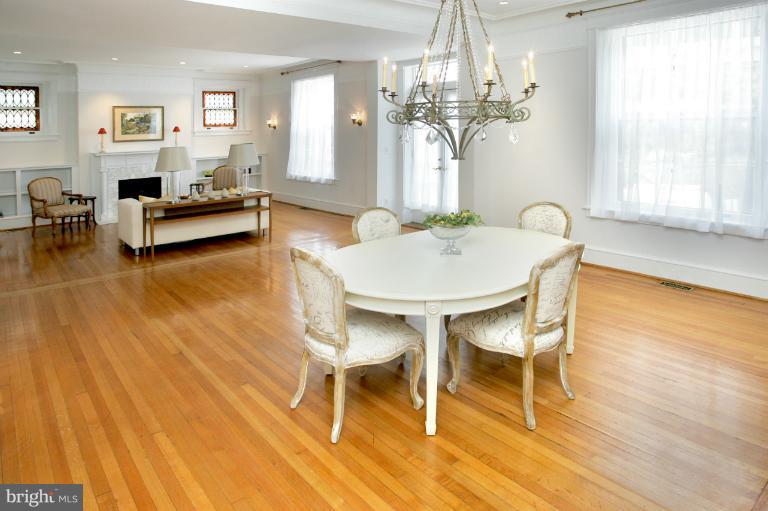 1929 19th Street Northwest Washington, DC 20009 - Photo 5 of 23 Sweeping living/dining room with two fireplaces