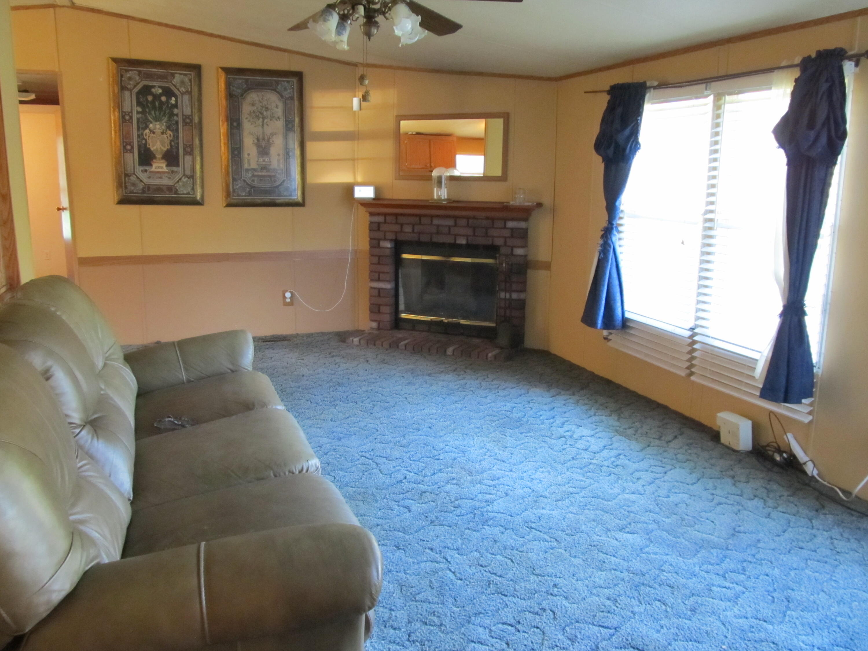 211 River Road Samson, AL 36477 - Photo 3 of 23 a living room with furniture and a fireplace