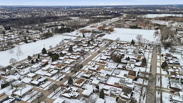 an aerial view of a city