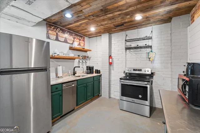 a room with storage and utility