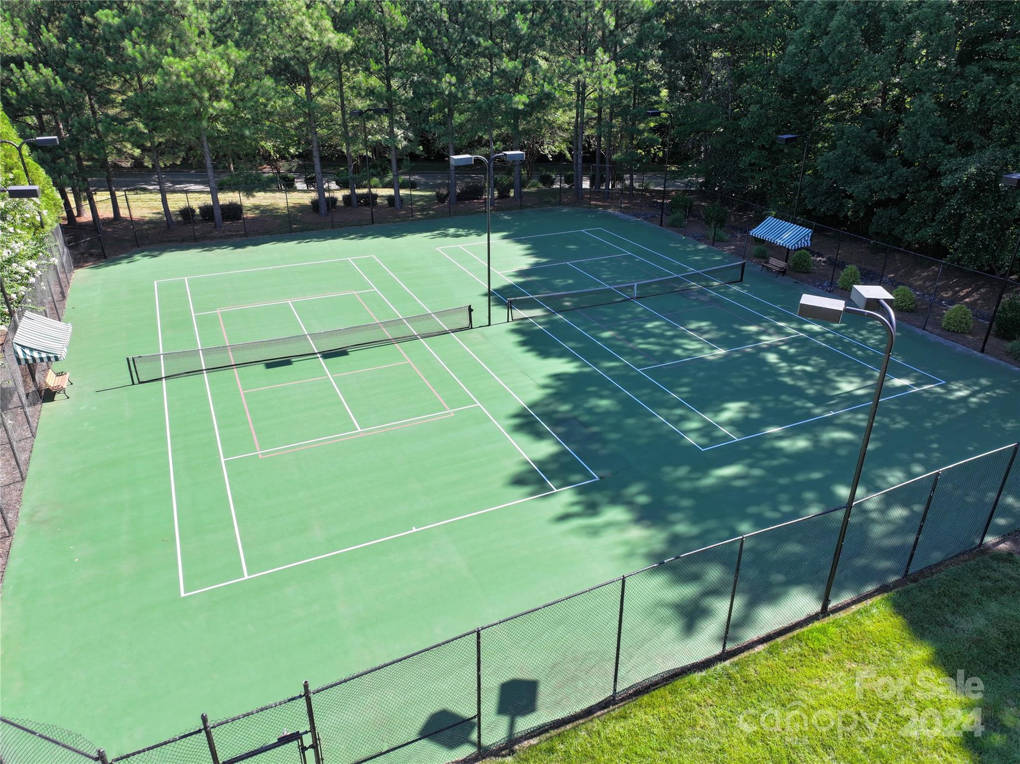 15110 MacBeth Court Huntersville, NC 28078 - Photo 34 of 36 a view of a tennis court