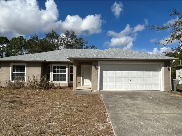 a front view of a house