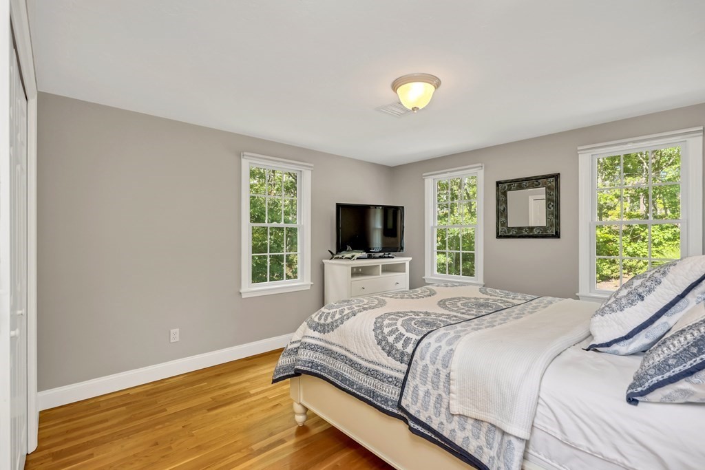 359 Service Road East Sandwich, MA 02537 - Photo 26 of 36 a bedroom with a bed and a flat screen tv