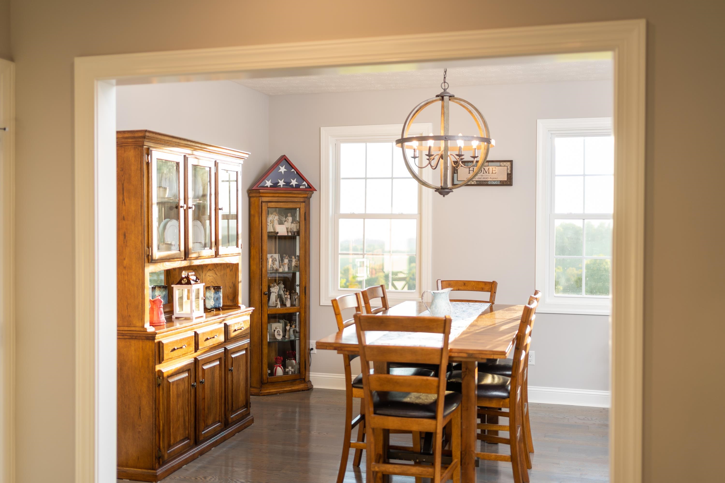 1261 Newport Road Raphine, VA 24472 - Photo 33 of 74 a view of a dining room with furniture window and outside view