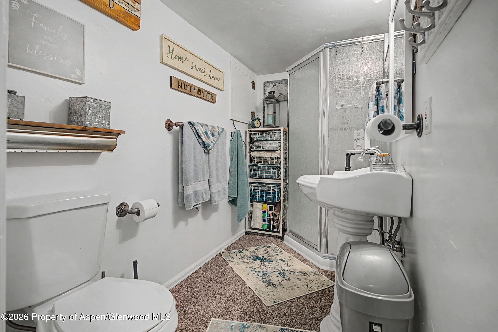 825 Cleveland Street Meeker, CO 81641 - Photo 31 of 41 a bathroom with a sink toilet and shower