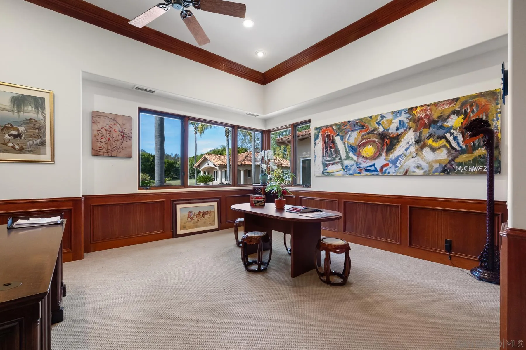 18050 Rancho La Cima Corte Rancho Santa Fe, CA 92067 - Photo 32 of 57 a room with furniture and window