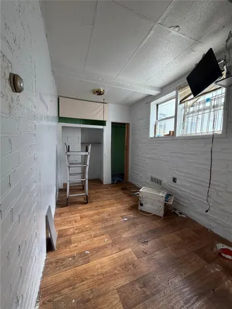a room with furniture