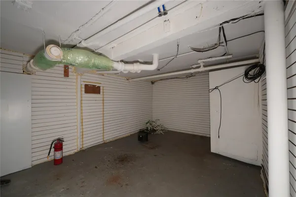 a view of storage and utility room