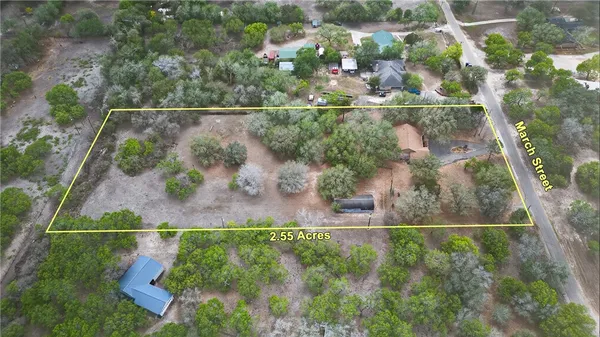 an aerial view of a houses