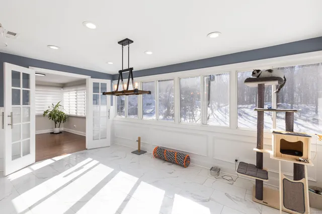 a very nice looking room with a large window