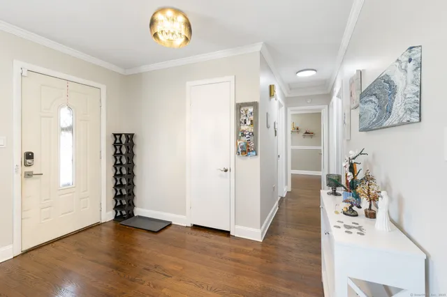 a view of a hallway with interior of the house
