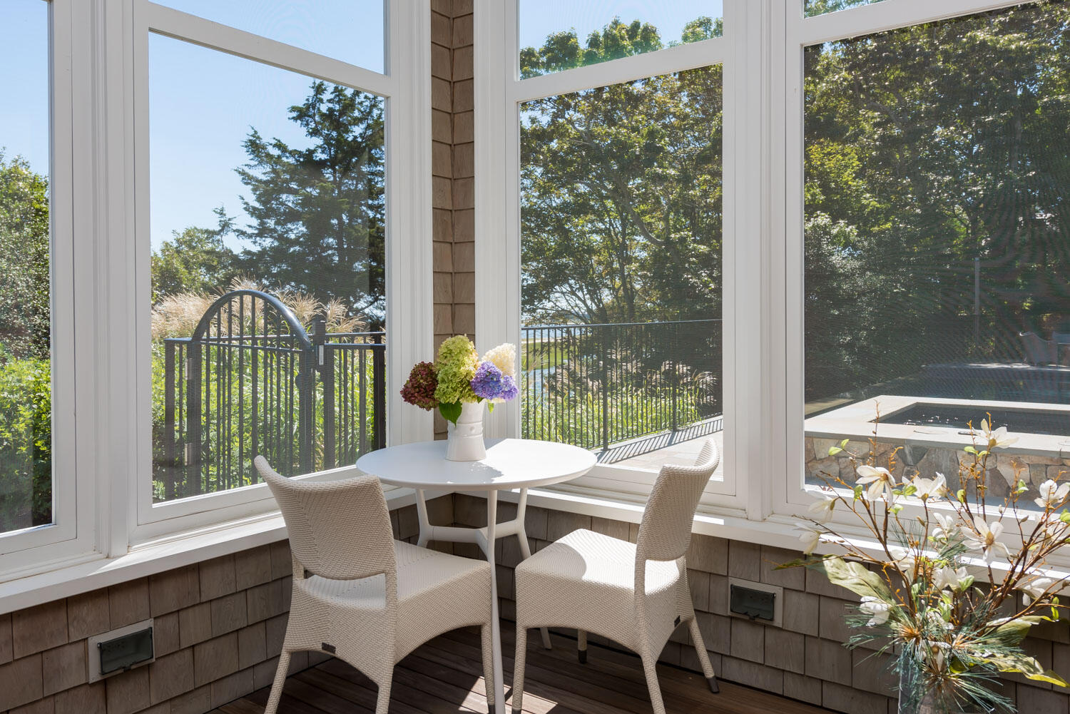 159 Main Street Osterville, MA 02655 - Photo 30 of 56 a view of a patio with a table chairs and a table