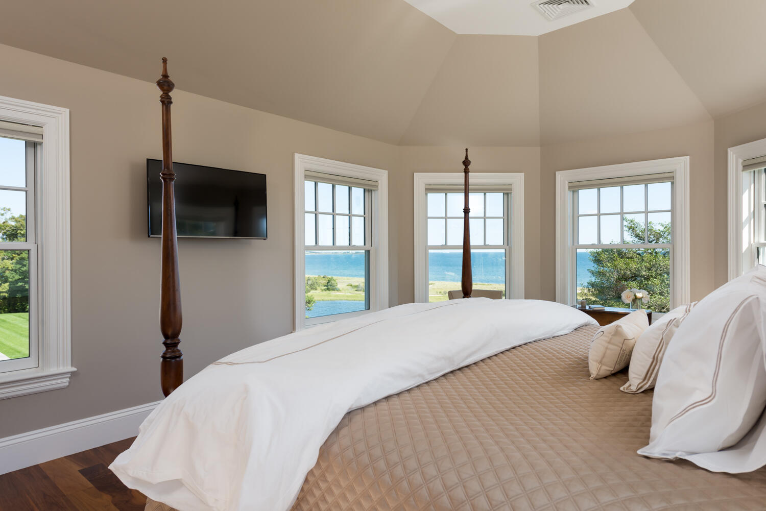 159 Main Street Osterville, MA 02655 - Photo 42 of 56 a bedroom with a bed and a television