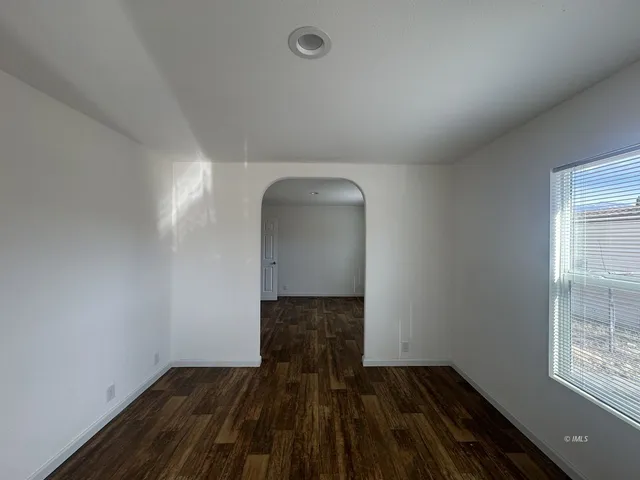 a view of wooden floor in a room